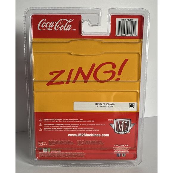 M2 Machines Coca-Cola 1968 Shelby GT 500KR Yellow Convertible B413 - Picture 4 of 9